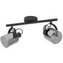 Eglo Deckenleuchte Berregas Spot Schwarz max. 2 x 40W E27...