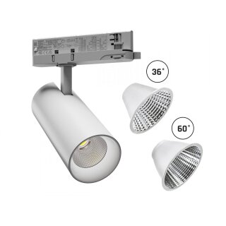 Spectrum LED 3-Phasen Stromschienenstrahler Andromeda Weiß 15-27W 1600-2600lm Neutralweiß 4000K 36°/60°