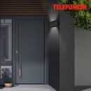 Telefunken LED Außenleuchte Wandlampe Genf Schwarz IP44 2 x 6W 1200lm Neutralweiß 4000K Up&Down