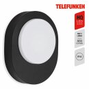 Telefunken LED Außenleuchte Wandlampe Schwarz 8W...