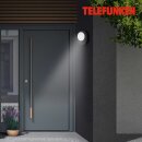 Telefunken LED Außenleuchte Wandlampe Schwarz 8W 800lm Neutralweiß 4000k