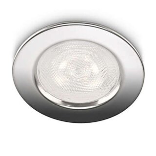 Philips LED Einbaustrahler Sceptrum rund Chrom IP20 3W 180lm warmweiß 2700K
