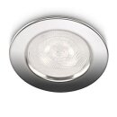 Philips LED Einbaustrahler Sceptrum rund Chrom IP20 3W...