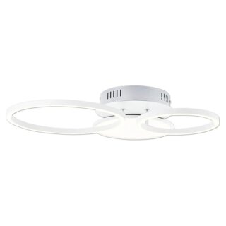 Brilliant LED Deckenleuchte Virtus Nickel 56cm 30W 3600lm warmweiß 3000K dimmbar