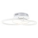 Brilliant LED Deckenleuchte Virtus Nickel 56cm 30W 3600lm warmweiß 3000K dimmbar