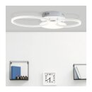 Brilliant LED Deckenleuchte Virtus Nickel 56cm 30W 3600lm warmweiß 3000K dimmbar