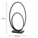 Wofi LED Tischleuchte Nia schwarz 16W 1200lm...