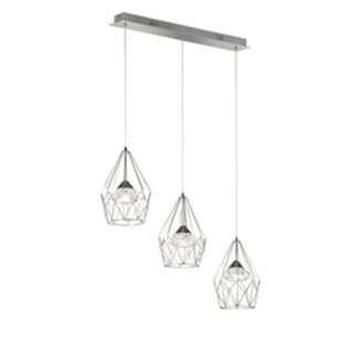 Wofi LED Pendelleuchte Amy Chrom 3 x 10,5W 3498lm warmweiß 3000K dimmbar kürzbar