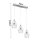 Wofi LED Pendelleuchte Amy Chrom 3 x 10,5W 3498lm warmweiß 3000K dimmbar kürzbar