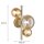 Wofi LED Wandleuchte Villa Gold 3 x 2,7W G9 900lm warmweiß 3000K
