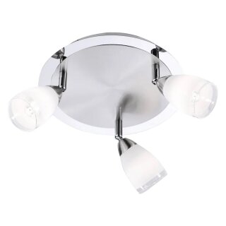 LeuchtenDirekt LED Deckenleuchte Vino Weiß Ø27cm 3 x 2W G9 schwenkbar