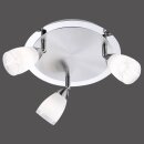 LeuchtenDirekt LED Deckenleuchte Vino Weiß Ø27cm 3 x 2W G9 schwenkbar