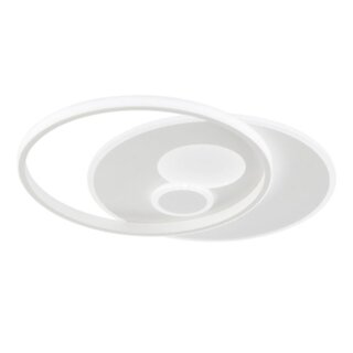 Wofi LED Deckenleuchte Akon weiß 52cm 38W 3000lm CCT 2700K-5500K dimmbar Fernbedienung