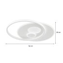 Wofi LED Deckenleuchte Akon weiß 52cm 38W 3000lm CCT 2700K-5500K dimmbar Fernbedienung