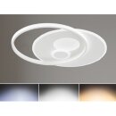 Wofi LED Deckenleuchte Akon weiß 52cm 38W 3000lm CCT 2700K-5500K dimmbar Fernbedienung