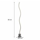 Wofi LED Stehleuchte Benett Weiß 85cm 7W 530lm warmweiß 3000K Schnurschalter