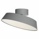 Nordlux LED Deckenleuchte Alba Grau Ø30cm 12W 610lm warmweiß 3000K schwenkbar Dimmbar