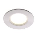 3 x Nordlux LED Einbauleuchte Clarkson Weiß Ø8,5cm IP65 4,8W 345lm warmweiß 2700K