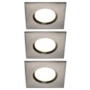 3 x Nordlux LED Einbauleuchte Clarkson Stahl...