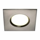 3 x Nordlux LED Einbauleuchte Clarkson Stahl gebürstet 8,5x8,5cm IP65 4,8W 345lm Neutralweiß 4000K