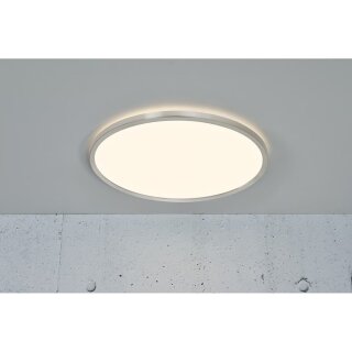 Nordlux LED Deckenleuchte Oja Nickel gebürstet Ø43cm 19W 2100lm 3000K/4000K Nachtlicht 3-Stufen-Dimmbar