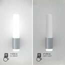Nordlux LED Wandleuchte Nachtlicht Helva Weiß IP44 6,8W 600lm warmweiß 3000K mit Touchschalter