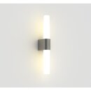 Nordlux LED Wandleuchte Badezimmer Helva Nickel gebürstet IP44 9,5W 900lm 3000K/4000K 2-Stufen-Dimmbar