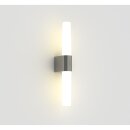 Nordlux LED Wandleuchte Badezimmer Helva Nickel gebürstet IP44 9,5W 900lm 3000K/4000K 2-Stufen-Dimmbar