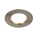 Nordlux LED Einbauleuchte Siege Nickel matt rund Ø8,5cm IP65 4,7W 345lm warmweiß 3000K