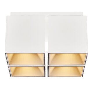 Nordlux Aufbauleuchte Ethan Weiß eckig 21,6x21,6cm max. 4 x 50W GU10 ohne Leuchtmittel