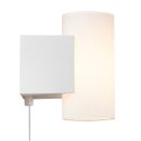 Nordlux LED Wandleuchte Mona Weiß 10W 800lm warmweiß 2700K 3-Stufen-Dimmbar mit Schalter