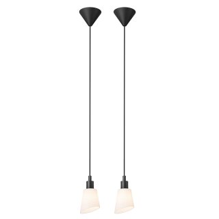 2 x Nordlux Pendelleuchte Molli Schwarz max. 25W E14 ohne Leuchtmitte
