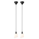 2 x Nordlux Pendelleuchte Molli Schwarz max. 25W E14 ohne Leuchtmittel kürzbar