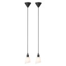2 x Nordlux Pendelleuchte Molli Schwarz max. 25W E14 ohne Leuchtmittel kürzbar