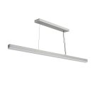 Nordlux LED Pendelleuchte Skylar Aluminium 115cm 25W 2600lm warmweiß 3000K 3-Stufen-Dimmbar