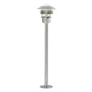 Nordlux Außenstehleuchte Pollerleuchte Vejers Edelstahl 100cm IP54 max. 60W E27 ohne Leuchtmittel