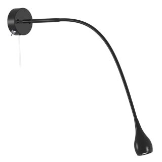 Nordlux LED Wandleuchte Drop Schwarz 3W 130lm warmweiß 3000K mit Schalter flexibel verstellbar