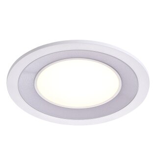 Nordlux LED Einbauleuchte Clyde Weiß Ø14,5cm 9W 800lm warmweiß 2700K 3-Stufen-Dimmbar