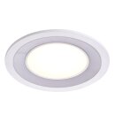 Nordlux LED Einbauleuchte Clyde Weiß Ø14,5cm 9W 800lm warmweiß 2700K 3-Stufen-Dimmbar