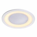 Nordlux LED Einbauleuchte Clyde Weiß Ø14,5cm 9W 800lm warmweiß 2700K 3-Stufen-Dimmbar