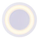 Nordlux LED Einbauleuchte Clyde Weiß Ø14,5cm 9W 800lm warmweiß 2700K 3-Stufen-Dimmbar