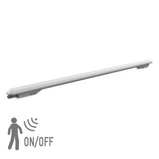 Müller-Licht LED Feuchtraum Wannenleuchte Aquaprofi 150cm 41,9W 6650lm Neutralweiß 4000K IP65 mit Sensor + Fernbedienung