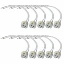 10 x Paulmann GU5,3/G4/G6,35 Fassung Keramik LED Halogen mit Kabel