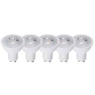 5 x LEDs light Basic LED Reflektor 4,5W = 50W GU10 matt 345lm warmweiß 2700K 38°
