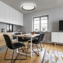 Just Light LED Deckenleuchte Lolasmart Weiß Ø51cm 24W 2700lm RGBW dimmbar App Alexa Google + Fernbedienung