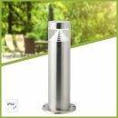 Brilliant LED Außensockelleuchte Avon Edelstahl 6W IP44 180lm Kaltweiß 6500K