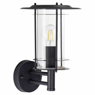 Brilliant Außenwandleuchte York Schwarz IP44 max. 40W  E27 ohne Leuchtmittel