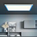 Brilliant LED Deckenaufbau Panel Lanette Weiß 60x60cm 37W 3800lm CCT + RGB 2700-6500K Fernbedienung