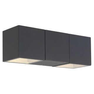 AEG LED Außenleuchte Wandlampe Daveen Anthrazit IP54 11,2W 450lm warmweiß 3000K