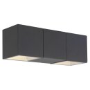 AEG LED Außenleuchte Wandlampe Daveen Anthrazit IP54 11,2W 450lm warmweiß 3000K